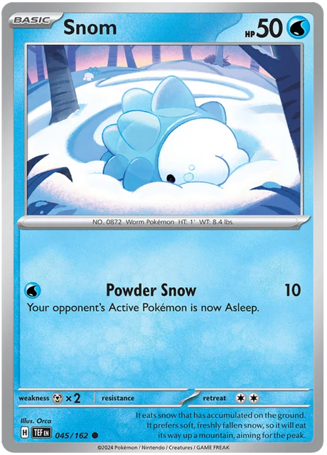 Snom Temporal Forces Pokemon Single 045/162