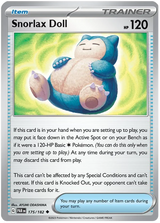 Snorlax Doll Paradox Rift Single Pokemon Card 175/182