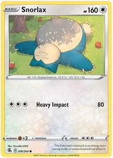Snorlax Fusion Strike Pokemon Card Singles 206/264