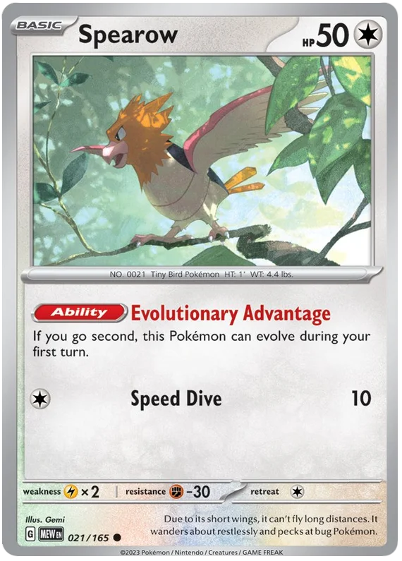Spearow 151 Single Pokemon Card
