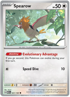 Spearow 151 Single Pokemon Card