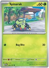 Spinarak Twilight Masquerade Pokemon Single 004/167