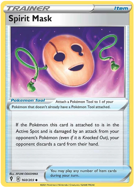 Spirit Mask 160/203 - Pokemon TCG Evolving Skies card