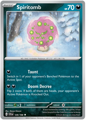Spiritomb Scarlet & Violet Base Set Pokemon Card Single