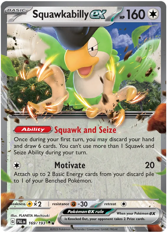 pokemon paldea evolved card values Squawkabilly ex