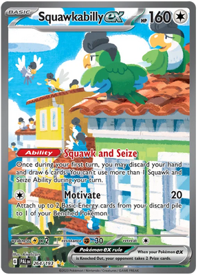 Squawkabilly ex Special Illustration Rare Paldea Evolved Single Pokemon Card