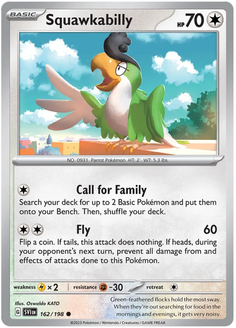 Squawkabilly Scarlet & Violet Base Set Pokemon Card Single