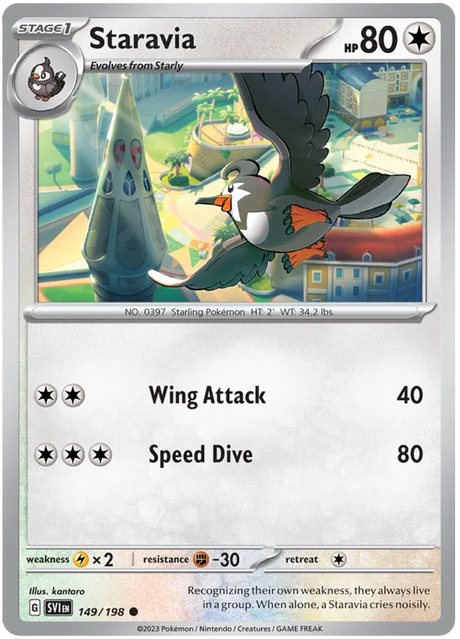 Staravia Scarlet & Violet Base Set Pokemon Card Single