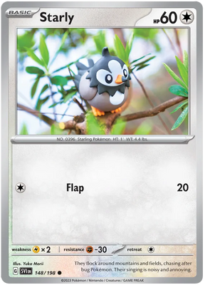 Starly Scarlet & Violet Base Set Pokemon Card Single