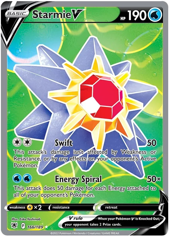 Starmie V Astral Radiance Pokemon Card Singles 166/189