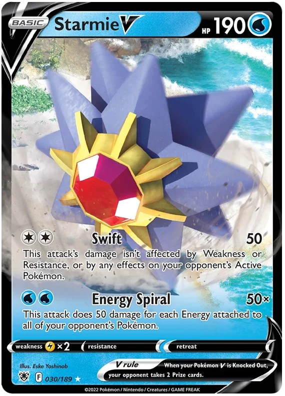 Starmie V Astral Radiance Pokemon Card Singles 030/189