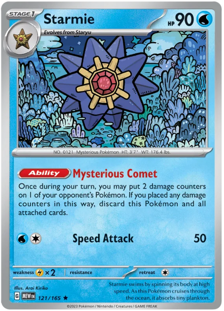 Starmie 151 Single Pokemon Card
