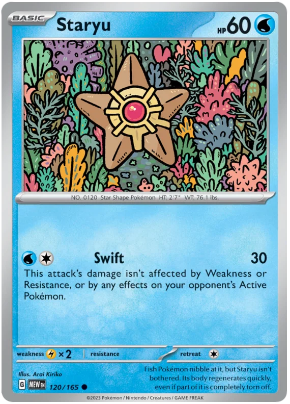 Staryu 151 Single Pokemon Card