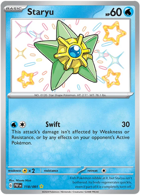 Staryu Paldean Fates Pokemon Card Single 118/091