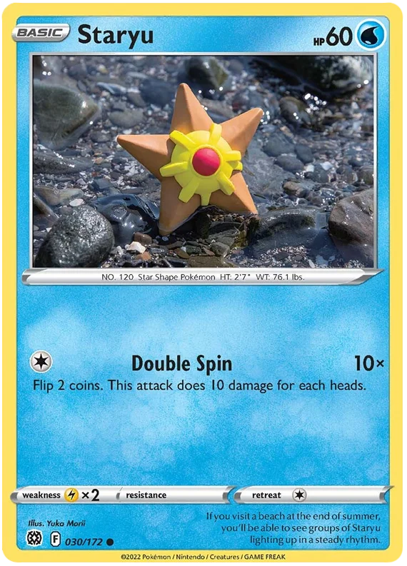 Staryu Brilliant Stars Pokemon Card Singles 030/172