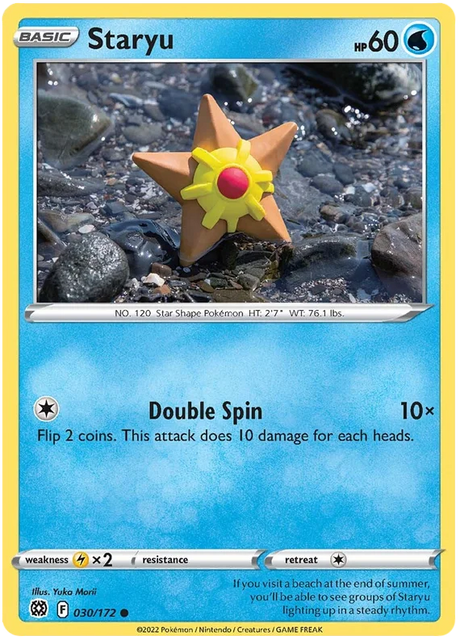 Staryu Brilliant Stars Pokemon Card Singles 030/172