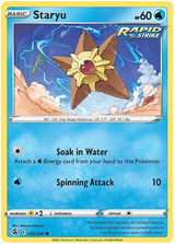 Staryu Fusion Strike Pokemon Card Singles 052/264