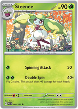 Steenee Paradox Rift Single Pokemon Card 009/182