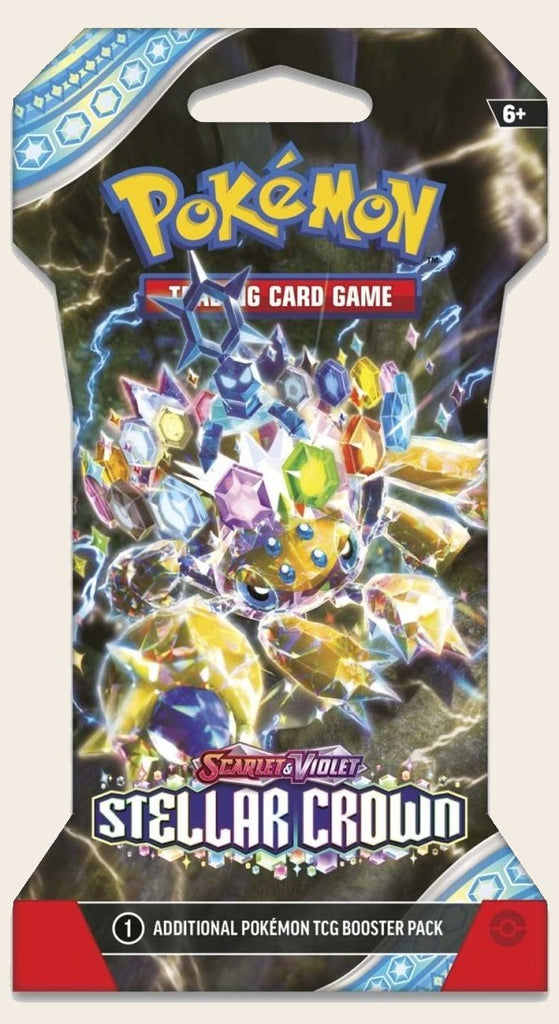 Stellar Crown Booster Pack – sealed Pokémon TCG with Galvantula artwork