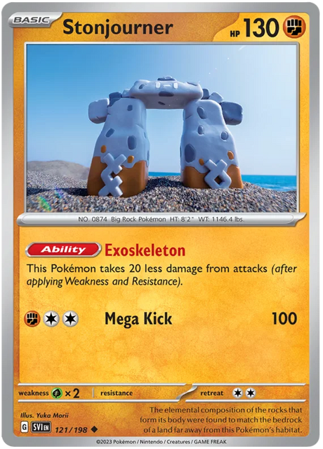 Stonjourner Scarlet & Violet Base Set Pokemon Card Single