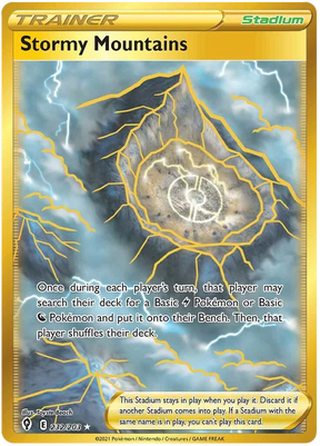 Stormy Mountains (Secret) 232/203 - Pokemon TCG Evolving Skies card