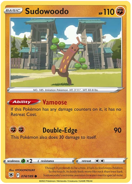 Sudowoodo Astral Radiance Pokemon Card Singles 074/189