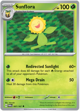 Sunflora Twilight Masquerade Pokemon Single 007/167