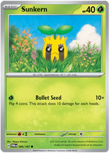 Sunkern Twilight Masquerade Pokemon Single 006/167