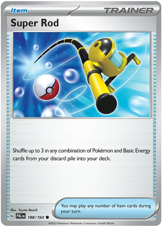 Super Rod Paldea Evolved Single Pokemon Card