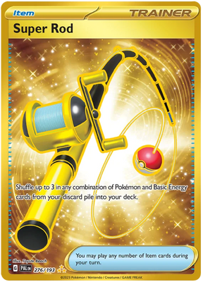 Super Rod Gold Paldea Evolved Single Pokemon Card