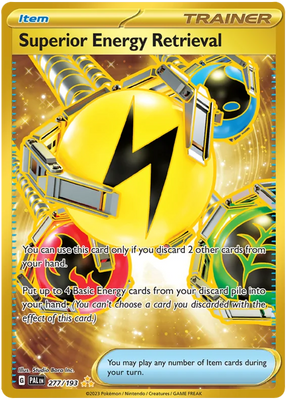 Superior Energy Retrieval Gold Paldea Evolved Single Pokemon Card