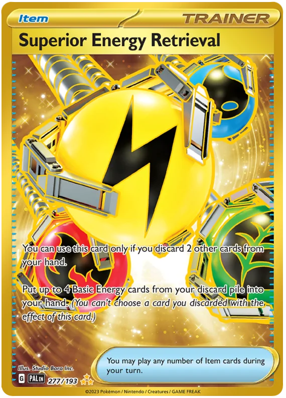 Superior Energy Retrieval Gold Paldea Evolved Single Pokemon Card