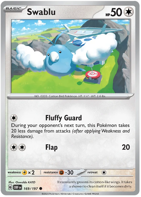 Swablu Obsidian Flames Single Pokemon Card