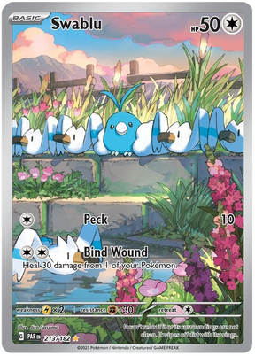 Swablu Illustration Rare Paradox Rift Single Pokemon Card 213/182