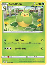 Swadloon Fusion Strike Pokemon Card Singles 010/264