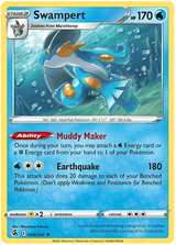 Swampert Fusion Strike Pokemon Card Singles 064/264