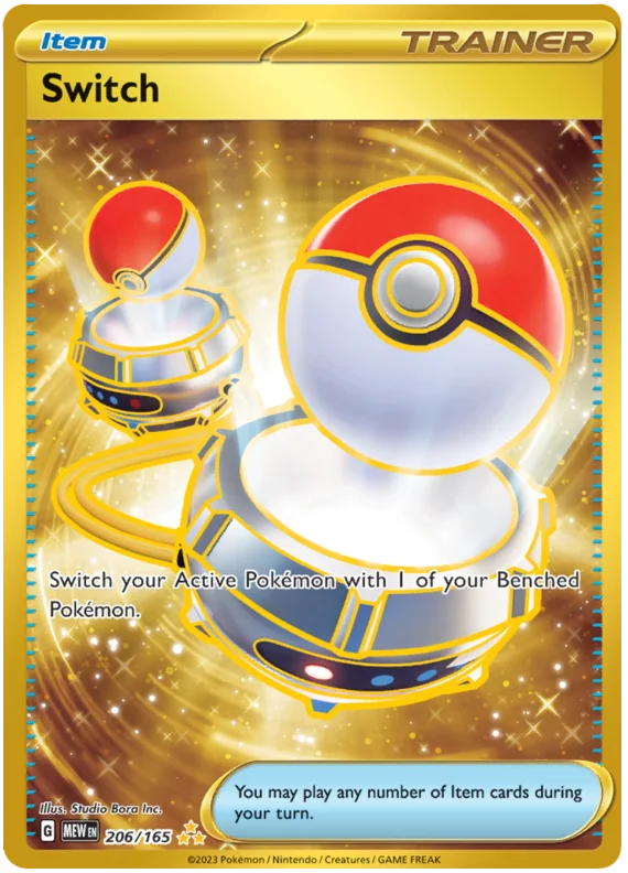 Switch Gold 151 Single Pokemon Card