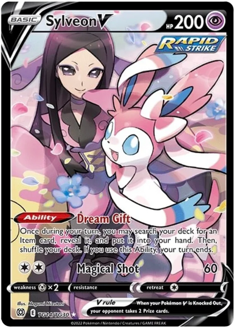 Sylveon V Brilliant Stars Trainer Gallery Pokemon Card Singles TG14/TG30