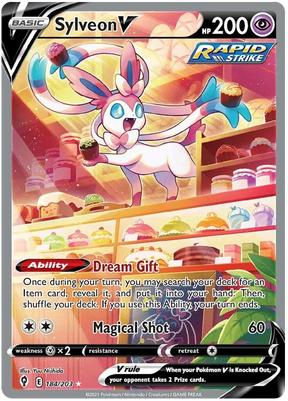 Sylveon V (Alternate Full Art) 184/203 - Pokemon TCG Evolving Skies card