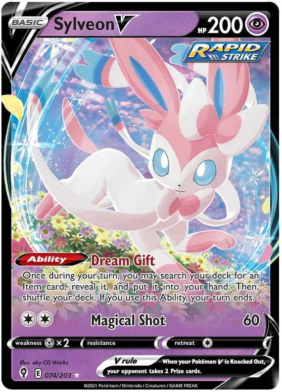 Sylveon V 074/203 - Pokemon TCG Evolving Skies card