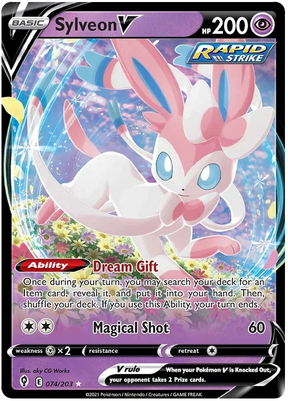 Sylveon V 074/203 - Pokemon TCG Evolving Skies card