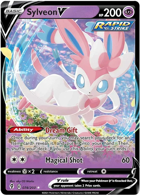 Sylveon V 074/203 - Pokemon TCG Evolving Skies card