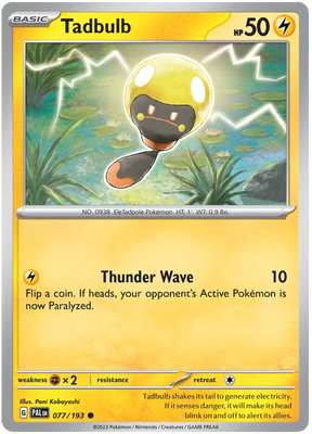 Tadbulb 077 Paldea Evolved Single Pokemon Card