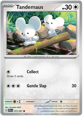 Tandemaus Paldean Fates Pokemon Card Single 073/091