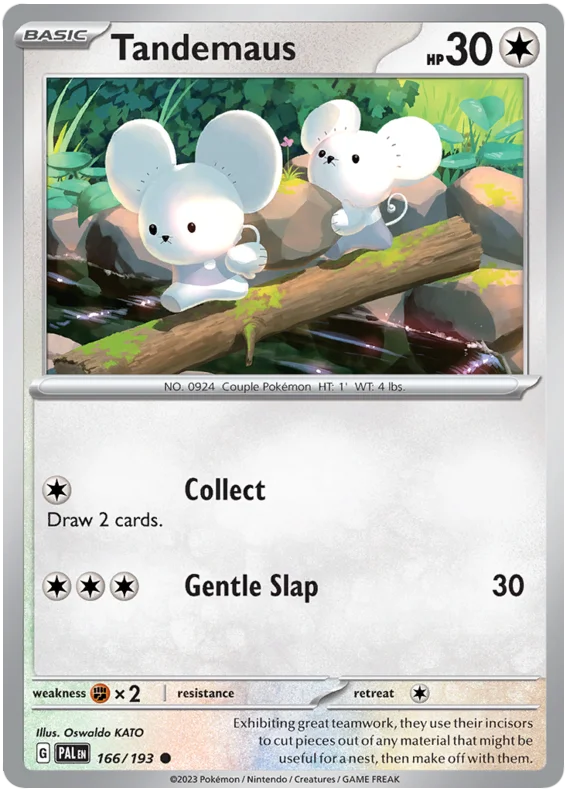 Tandemaus 166 Paldea Evolved Single Pokemon Card
