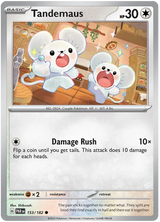 Tandemaus 153 Paradox Rift Single Pokemon Card 153/182