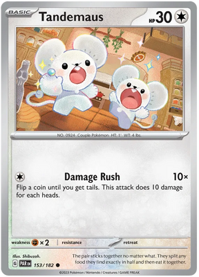 Tandemaus 153 Paradox Rift Single Pokemon Card 153/182