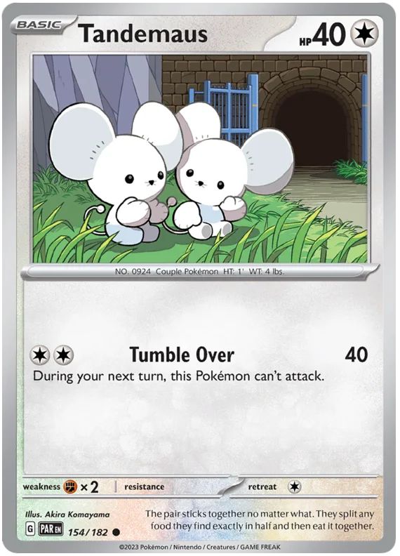 Tandemaus 154 Paradox Rift Single Pokemon Card 154/182