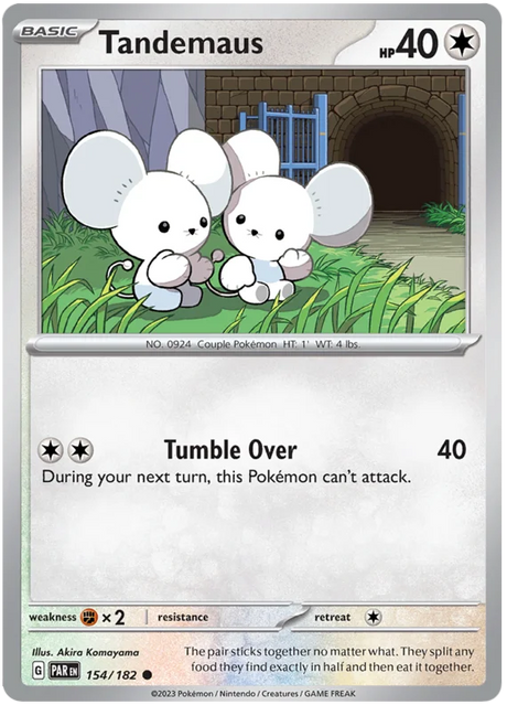 Tandemaus 154 Paradox Rift Single Pokemon Card 154/182