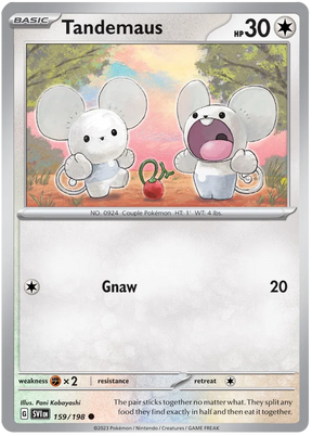 Tandemaus 159 Scarlet & Violet Base Set Pokemon Card Single